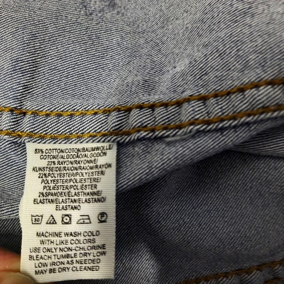 Free People Denim Skirt Womens Size 6 Blue Jeans Mini - Picture 7 of 7